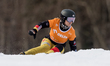 Ramona Theresia Hofmeister is competing in the FIS Snowboard World Cup, parallel giant sla...