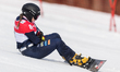 Jasmin Coratti is competing in the FIS Snowboard World Cup parallel giant slalom in Jaworz...