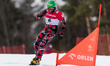 Fabian Obmann is competing in the FIS Snowboard World Cup parallel giant slalom in Jaworzy...