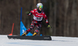 Christoph Karner is competing in the FIS Snowboard World Cup parallel giant slalom in Jawo...