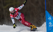 Maria Bukowska-Chyc is competing in the FIS Snowboard World Cup, parallel giant slalom, in...