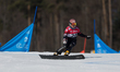 Haerim Jeong is competing in the FIS Snowboard World Cup parallel giant slalom in Jaworzyn...