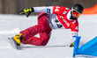 Michal Nowaczyk is competing in the men's parallel slalom on the second day of the FIS Sno...