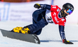 Elisa Caffont is competing in the women's parallel slalom on the second day of the FIS Sno...