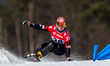 Haerim Jeong is competing in the women's parallel slalom on the second day of the FIS Snow...