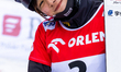 Tsubaki Miki is competing in the women's parallel slalom on the second day of the FIS Snow...