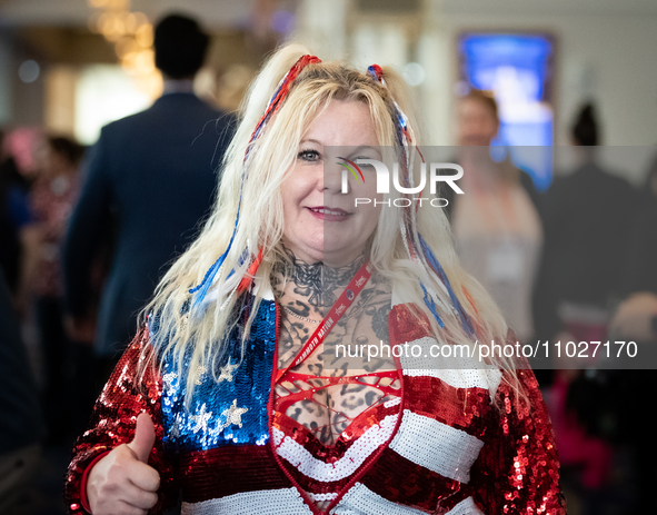 A woman who identified herself by her social media handle, Norse Kitten, attends the annual Conservative Political Action Conference (CPAC)... by Allison Bailey/NurPhoto