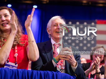 Trump supporters applaud Steve Bannon during the annual Conservative Political Action Conference (CPAC) in National Harbor, MD, February 24,... by Allison Bailey/NurPhoto