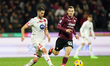 Roberto Gagliardini of AC Monza is playing during the Serie A TIM match between US Salerni...