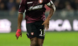 Lassana Coulibaly of US Salernitana 1919 is playing during the Serie A TIM match between U...