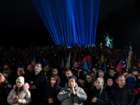 Symbolic rays are being lit over the graves of military personnel killed in the Russia-Ukraine war to commemorate the fallen heroes at the L...