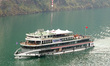 Tourists are visiting the Three Gorges of the Yangtze River on a cruise ship in Yichang, H...