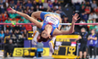 Angelina Topic from Serbia is competing in the high jump event at the 2024 World Athletics...