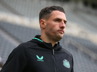 Fabian Schar of Newcastle United is playing in the Premier League match against Wolverhampton Wanderers at St. James's Park in Newcastle, on...