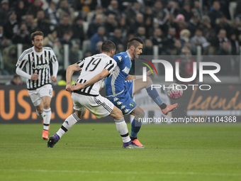 Leonardo Bonucci (19) during the serie A match  between Juventus FC and US Sassuolo Calcio  at the Juventus  Stadium of Turin on  march 11,...