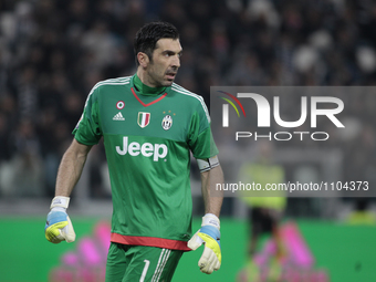  Gianluigi Buffon (1)during the serie A match  between Juventus FC and US Sassuolo Calcio  at the Juventus  Stadium of Turin on  march 11, 2...