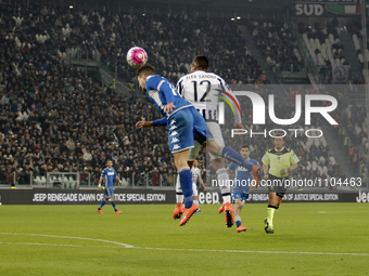 Alex Sandro (12) during the serie A match  between Juventus FC and US Sassuolo Calcio  at the Juventus  Stadium of Turin on  march 11, 2016...