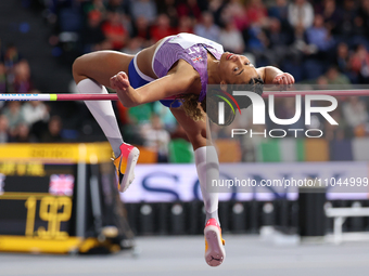 Morgan Lake from Great Britain is competing in the high jump event at the 2024 World Athletics Championships in the Emirates Arena, Glasgow,...