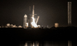A SpaceX Falcon 9 rocket is launching from NASA's Kennedy Space Center in Florida, on Marc...