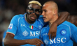 Victor Osimhen of SSC Napoli is playing in the Serie A TIM match between SSC Napoli and Ju...