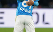 Giacomo Raspadori of SSC Napoli is celebrating a goal during the Serie A TIM match between...