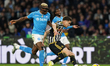Kenan Yildiz of Juventus FC is playing during the Serie A TIM match between SSC Napoli and...