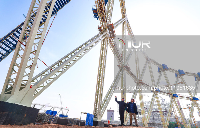 Cooling Tower For Coal-fired Units Construction in Zhangye