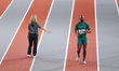 Emmanuel Eseme from Cameroon is competing in the 60 meters event at the 2024 World Athleti...
