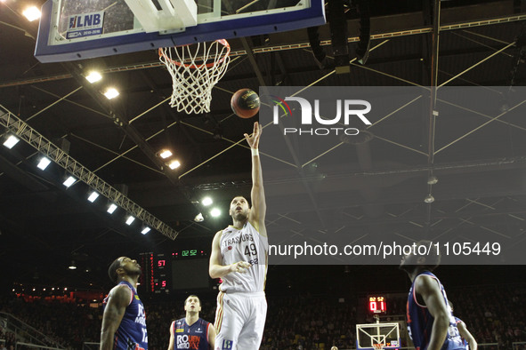 DUPORT Romain 49  during the Basket match LNB Pro A 2015-2016 between Strasbourg and Rouen, in Strasbourg, eastern France, on March 12, 2016...