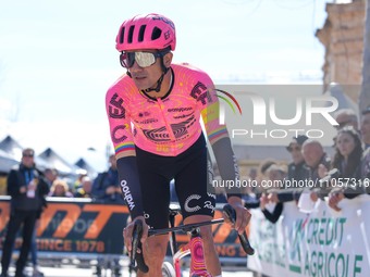 Richard Carapaz from Colombia is riding for EF Education - EasyPost before the start of Stage 5 of the 59th Tirreno-Adriatico 2024, a 144 km...