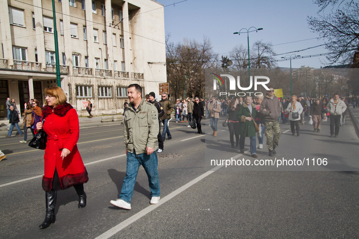 Protest in Sarajevo