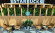 Starbucks Coffee logo is seen at the cafe in Manama, Bahrain on March 5, 2024. 