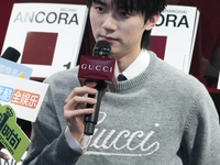 Singer Yiran Zhou is attending a GUCCI event in Shanghai, China, on March 11, 2024. (