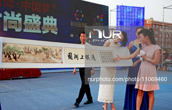 Actress Zhang Ziyi is attending a celebration event at a property in Zhengzhou, China, on August 17, 2013. 