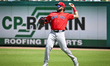 Boston Red Sox right fielder Wilyer Abreu (52) is throwing to second base against the Phil...