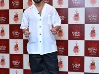 Singer Ali Merchant is speaking during the press conference of Seagram's Royal Stag BoomBox Music Festival in Jaipur, Rajasthan, India, on M...