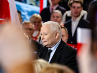 President of Law and Justice opposition party, Jaroslaw Kaczynski, attends local government convention of Law and Justice to boost a regiona...