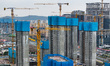 A Vanke property is under construction in Nanjing, Jiangsu Province, China, on March 18, 2...