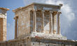 Temple of Athena Nike at the Athenian Acropolis in Athens, Greece on March 14th, 2024. 