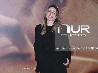 Lucia Mascino is attending the photocall for the movie ''Another End'' at the Barberini Cinema in Rome, Italy, on March 20, 2024. (