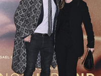 Filippo Tini and Lucia Mascino are attending the photocall for the movie ''Another End'' at the Barberini Cinema in Rome, Italy, on March 20...