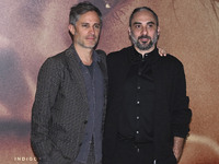 Gael Garcia Bernal and Piero Messina are attending the photocall for the movie ''Another End'' at the Barberini Cinema in Rome, Italy, on Ma...