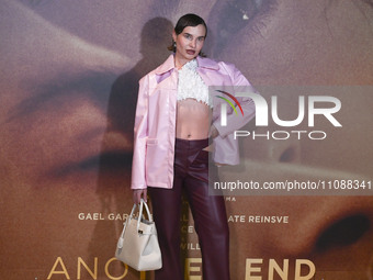 Viktoria Bogodist is attending the photocall for the movie ''Another End'' at the Barberini Cinema in Rome, Italy, on March 20, 2024. (