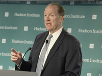Former World Bank President David Malpass is delivering remarks about how the US and its allies are being distracted from addressing the cri...