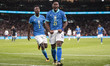 Endrick #21 of Brazil is celebrating his goal during the International Friendly match betw...