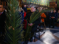 People attend traditional Palm Sunday celebration at St. Francis' Basilica in Krakow, Poland on March 24, 2024. During Palm Sunday, which is...