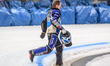 Number 237 is walking back to the pits during the FIM Ice Speedway Gladiators World Champi...