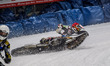 Austria's Charly Ebner (665) is spinning off during the FIM Ice Speedway Gladiators World...