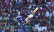 Lucknow Super Giants' captain KL Rahul is playing a shot during the Indian Premier League...