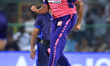 Rajasthan Royals bowler Ravichandran Ashwin is celebrating a wicket during the Indian Prem...